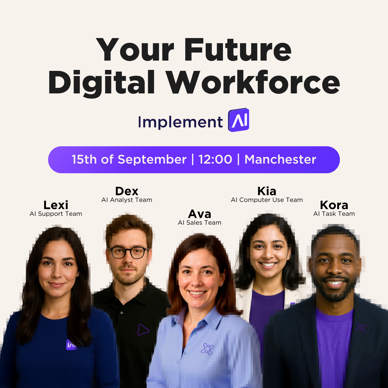 Your Future Digital Workforce – AI Event Manchester, UK